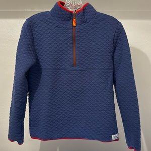 J. Crew quilted half-zip sweatshirt